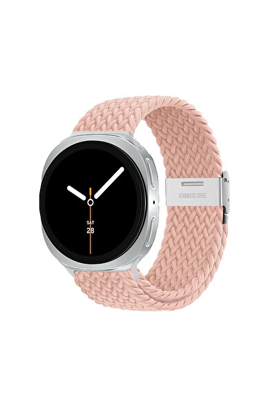 Choice69 Galaxy watch 8 40mm 3 cream powder Braided Metal Buckle for watch 8 ...