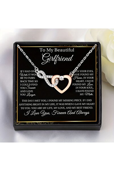 Choice Steel color Give your girlfriend a heart-shaped necklace, a gift card ...