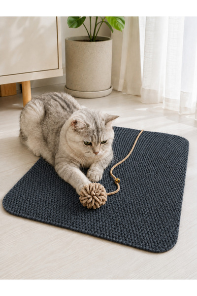 MİNUZ Kedi Tırmalama Paspası Çıngıraklı Toplu Oyun Halısı Kedi Yatma Dinlenme...