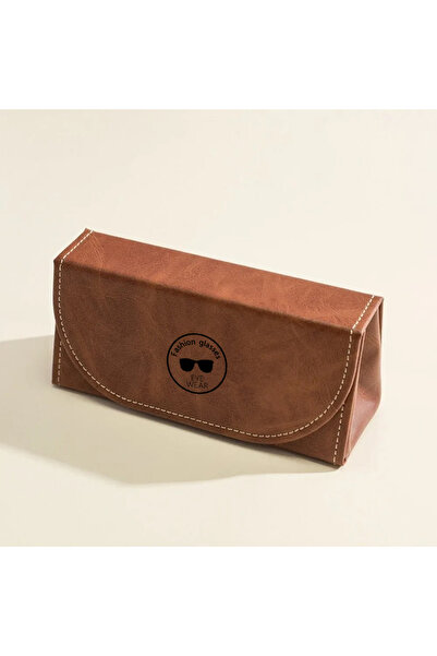 Choice3 Advanced Brown Vintage exquisite large frame high-value glasses case ...