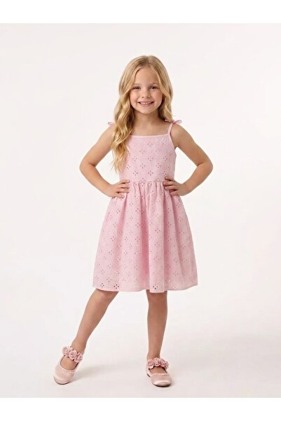 Edelweiss 100% Cotton Embroidered Strap Dress