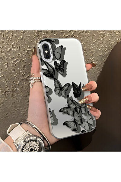 ARTISHELL iPhone X/XS Uyumlu Kelebek desenli, hafif lüks ve şık telefon kılıfı