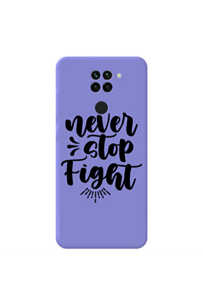 Other Xiaomi Redmi Note 9 Never stop fight Purple Colored Silicone TPU Θήκη
