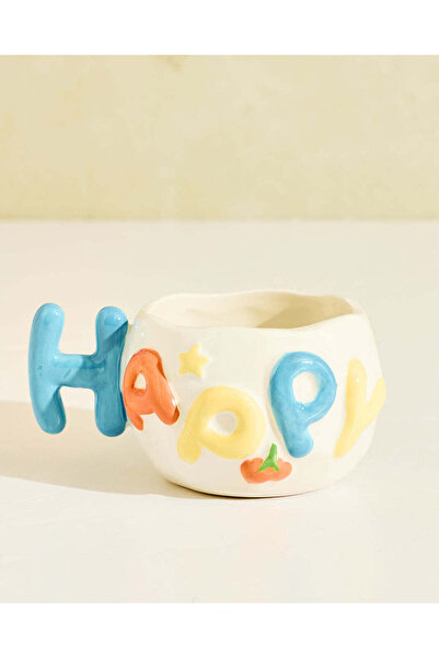 REDTAG Assorted 3D HAPPY Letters Mug 11oz