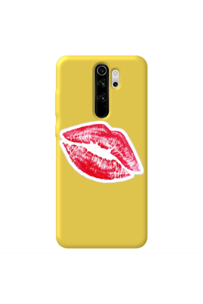 Other Xiaomi Redmi Note 8 Pro Drooling Tongue Yellow Colored Silicone TPU Θήκη