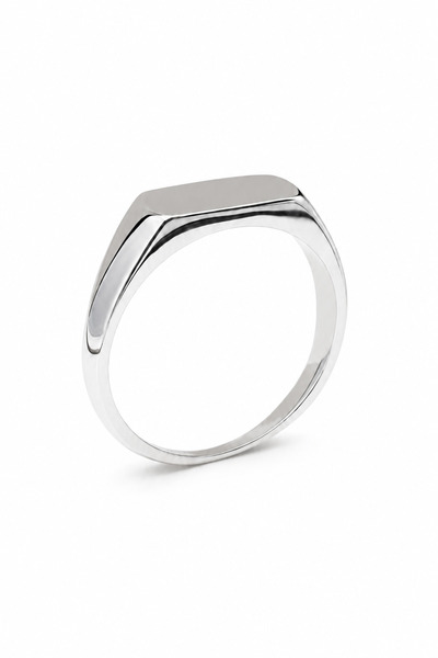 925 Ayar Vintage Unisex Minimal 2mm Sade Gümüş Yüzük