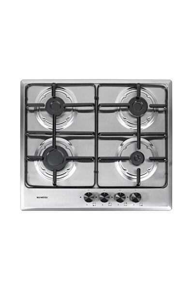 KUMTEL 518608 BUILT IN HOBS 60CM WITH STAINLESS STEEL WITH CAST PAN SUPPORT W...