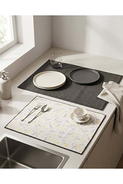 REDTAG White &Olive Drying Mats (2 Piece)