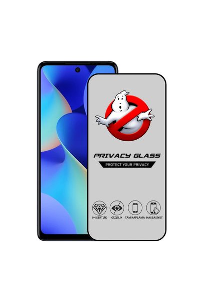CaseArt Tecno Spark 10 Pro ile Uyumlu Tam Kaplayan Privacy Hayalet Temperli E...