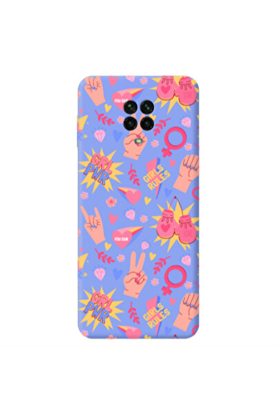 Other Xiaomi Redmi Note 9 Pro Grl Pwr 2 Light Purple Colored Silicone TPU Θήκη