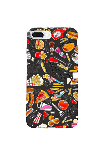 Other Apple iPhone 7 Plus Snack attack Black Colored Silicone TPU Θήκη