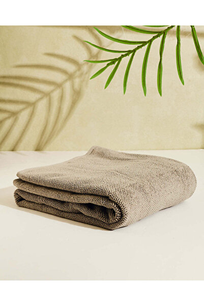 REDTAG Grey Textured Cotton Beach Towel