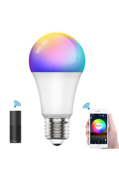 SKY TOUCH SKY-TOUCH 1 قطعة مصباح ذكي، متعدد الألوان وقابل للتعتيم، يدعم الواي...