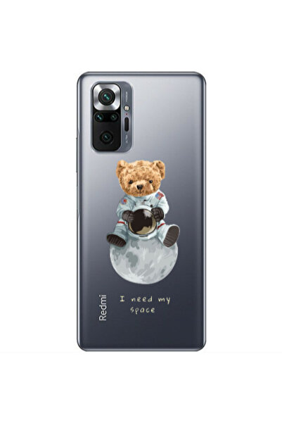 Other Xiaomi Redmi Note 10 Pro Max Bear in space Transparent Silicone TPU Θήκη