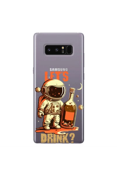 Other Samsung Note 8 Lets drink Transparent Silicone TPU Θήκη