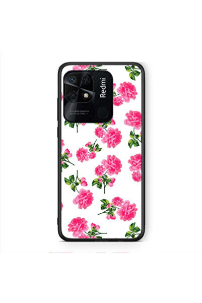 Other Xiaomi Redmi 10C Roses White Black Glossy Θήκη
