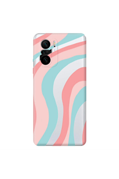 Other Xiaomi Poco F3 Colored lines Transparent Silicone TPU Θήκη