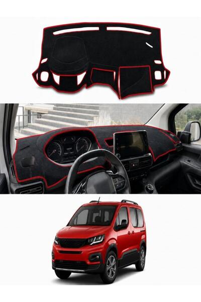 e-biz Peugeot Rifter (2018+) Uyumlu Torpido Koruma Örtüsü Oto Kılıfı Siyah - ...