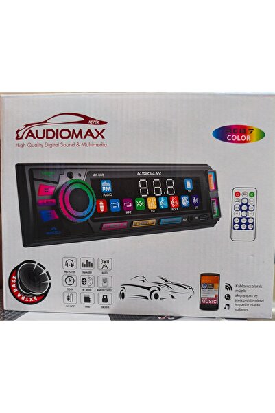 AUDİOMAX RGB tuşlu oto teyp btli