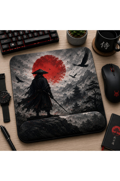 matizya Bilek Destekli Mousepad 19x23 cm Ergonomik Kaymaz Taban Dikişsiz Prem...
