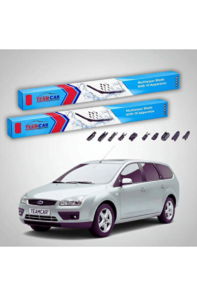 TEAMCAR Wipers Ford Focus II DA Estate 2004-2007 | Front Set Flat Premium – T...