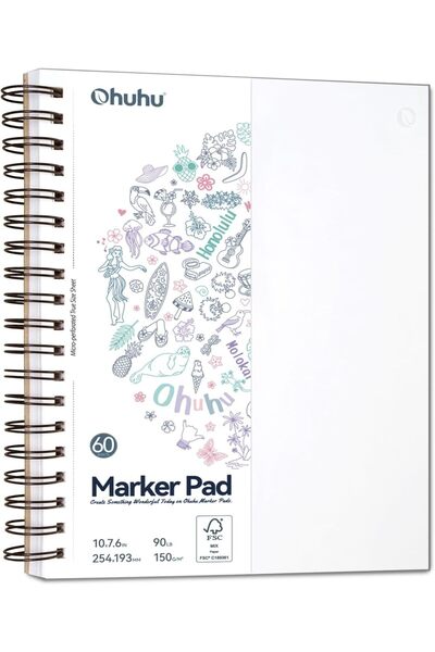 Ohuhu Marker Pads, Sketchbooks Pentru Markere Cu Alcool Si Apa