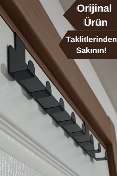 Empressco Metal Siyah Amerikan Kapı Arkası Askılık Organizer Askılık Ve Mutfa...