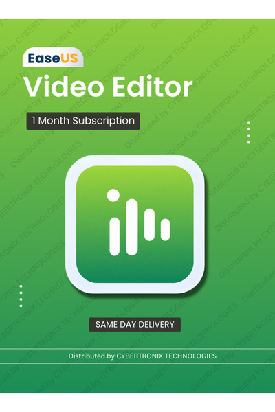 EaseUS Video Editor | 1 Device for 1 Month | Digital License | SAME DAY DELIVERY