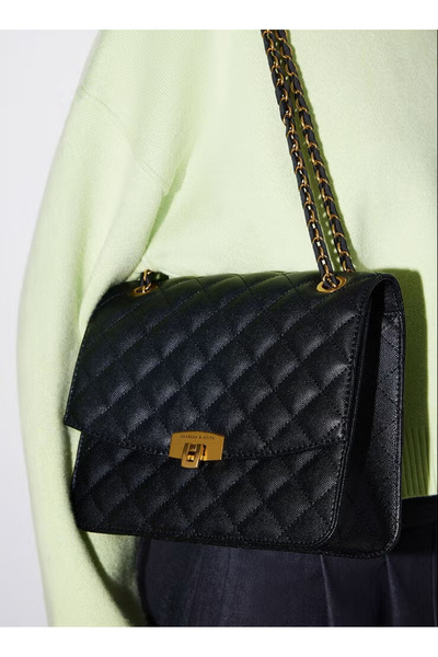 Generic Quilted Chain Strap Bag & Shoulder Bag