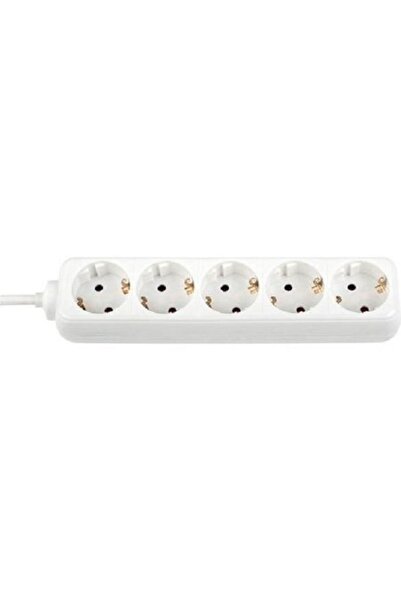 OEM Prelungitor Bachmann, 5 prize, 5m, Tip Schuko,fara intreruptor, culoare alba