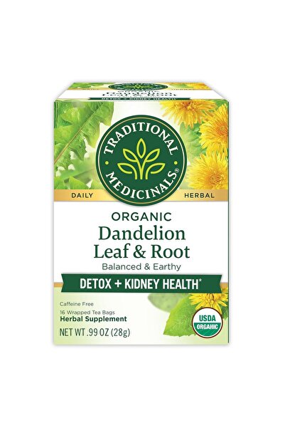 TRADITIONAL MEDICINALS TM DANDELION LEAF&ROOT TEA 16'S:2358