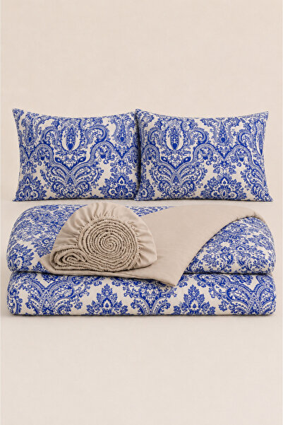 İQON Elastic Sheet Duvet Cover Set Double Size Outlt Shll Mvi̇