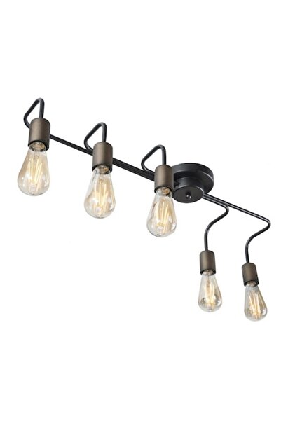 Cojom Candelabru Gina 5n, 5xE27, metal, negru