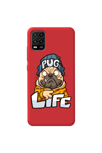 Other Xiaomi Mi 10 Lite Pug Life 2 Red Colored Silicone TPU Θήκη