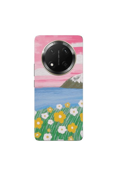 Other Honor Magic 7 Lite Sun and Flowers Transparent Silicone TPU Θήκη