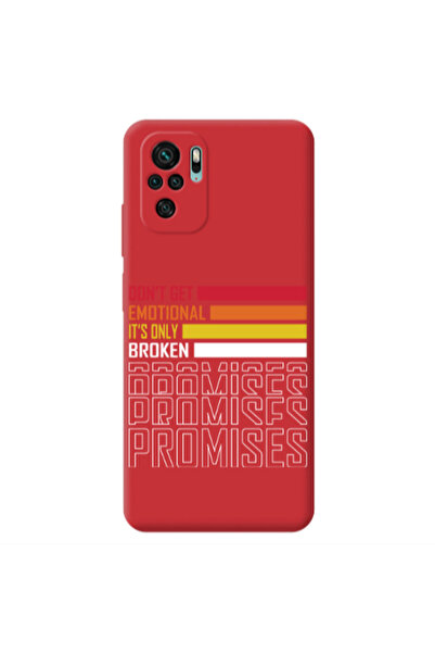 Other Xiaomi Redmi Note 10S Dont Get Emotional Red Colored Silicone TPU Θήκη