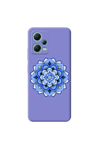 Other Xiaomi Redmi Note 12 Pro 5G Manadala D9 Purple Colored Silicone TPU Θήκη