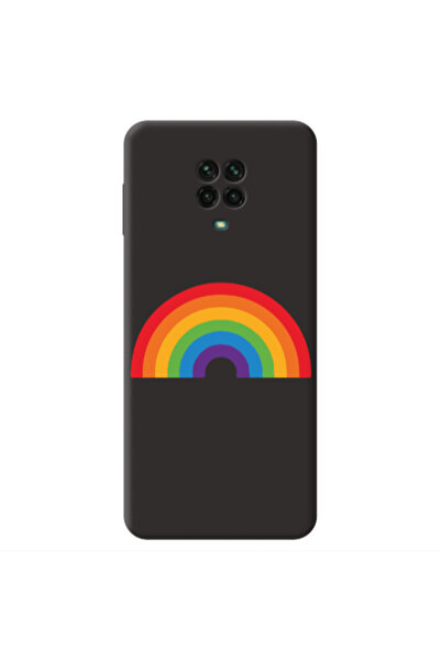 Other Xiaomi Redmi Note 9 Pro Rainbow Mini Black Colored Silicone TPU Θήκη