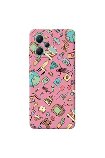 Other Xiaomi Redmi Note 12 Pro 5G Mixed up Pink Colored Silicone TPU Θήκη