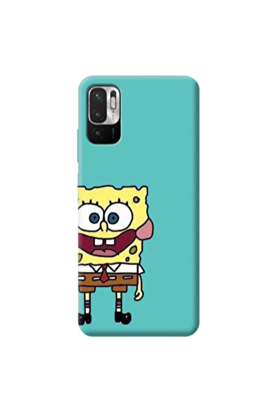 Other Xiaomi Redmi Note 10 Pro 5G Spong 2 Turquoise Colored Silicone TPU Θήκη