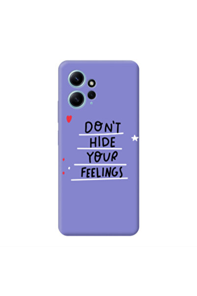 Other Xiaomi Redmi Note 12 4G Dont Hide Your Feelings Purple Colored Silicone...