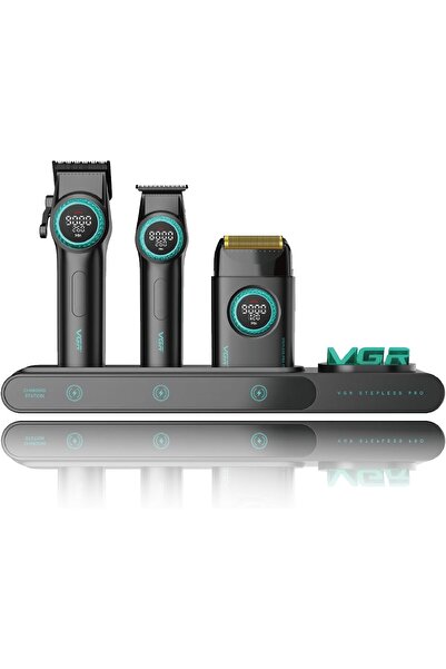 VGR 3-in-1 Professional Hair Trimmer Set with Men's Hair Trimmer, Trimmer and...