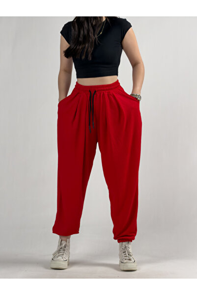COCOPELLI Bürümcük Red Women's Jogger Pants Coc3229