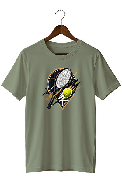 WİDİ Dynamic Tennis Printed T-Shirt Sports Court T-Shirt