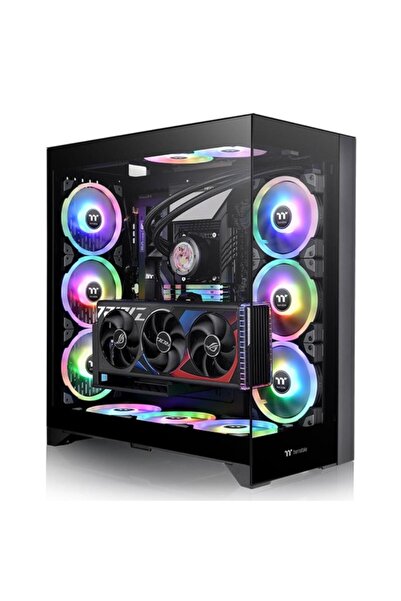 THERMALTAKE CTE E600 MX PCI-E 4.0 Dual 90 Derece Riser Kablolu Mesh Siyah E-A...