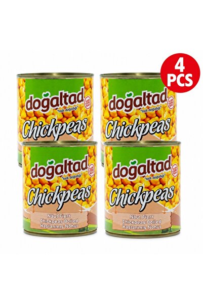 DOĞALTAT Dogaltad Κονσερβοποιημένα Βραστά Ρεβίθια Κορυφαίας Ποιότητας, Σετ 4 ...