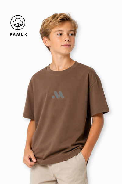 difa kids Tricou pentru băieți cu mânecă scurtă, cu imprimeu cu litera M, pen...