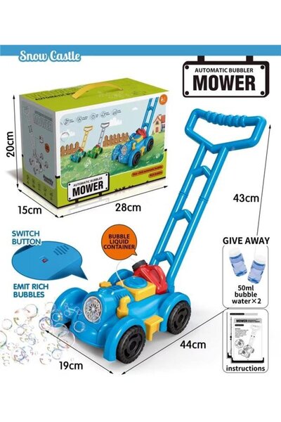 Blue Toys Μηχανή Σαπουνόφουσκας Χλοοκοπτικό με 2 Ανταλλακτικά 50ml (MKS658708)