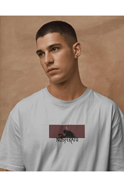 buzagi tasarım ürünleri Nosferatu Unisex White Regular T-Shirt