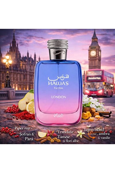 Rasasi Hawas London 100ml, Apa de Parfum, Unisex